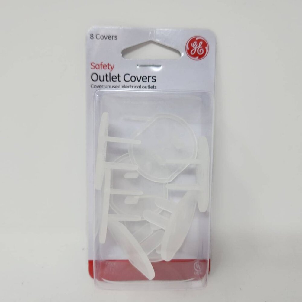 GE Safety Outlet Covers 8-Pack Electrical Socket Protectors